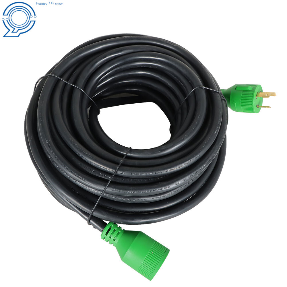 Generator Extension Cord 10-100 Ft 3 Prong Power Cable 10 3 30 Amp Adapter Plug