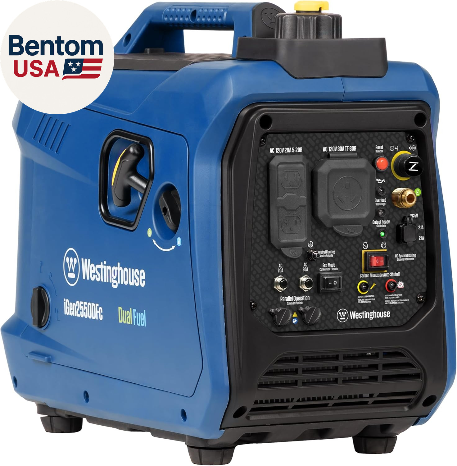 2550 Peak Watt Super Quiet & Lightweight Portable Inverter Generator, RV Ready 3