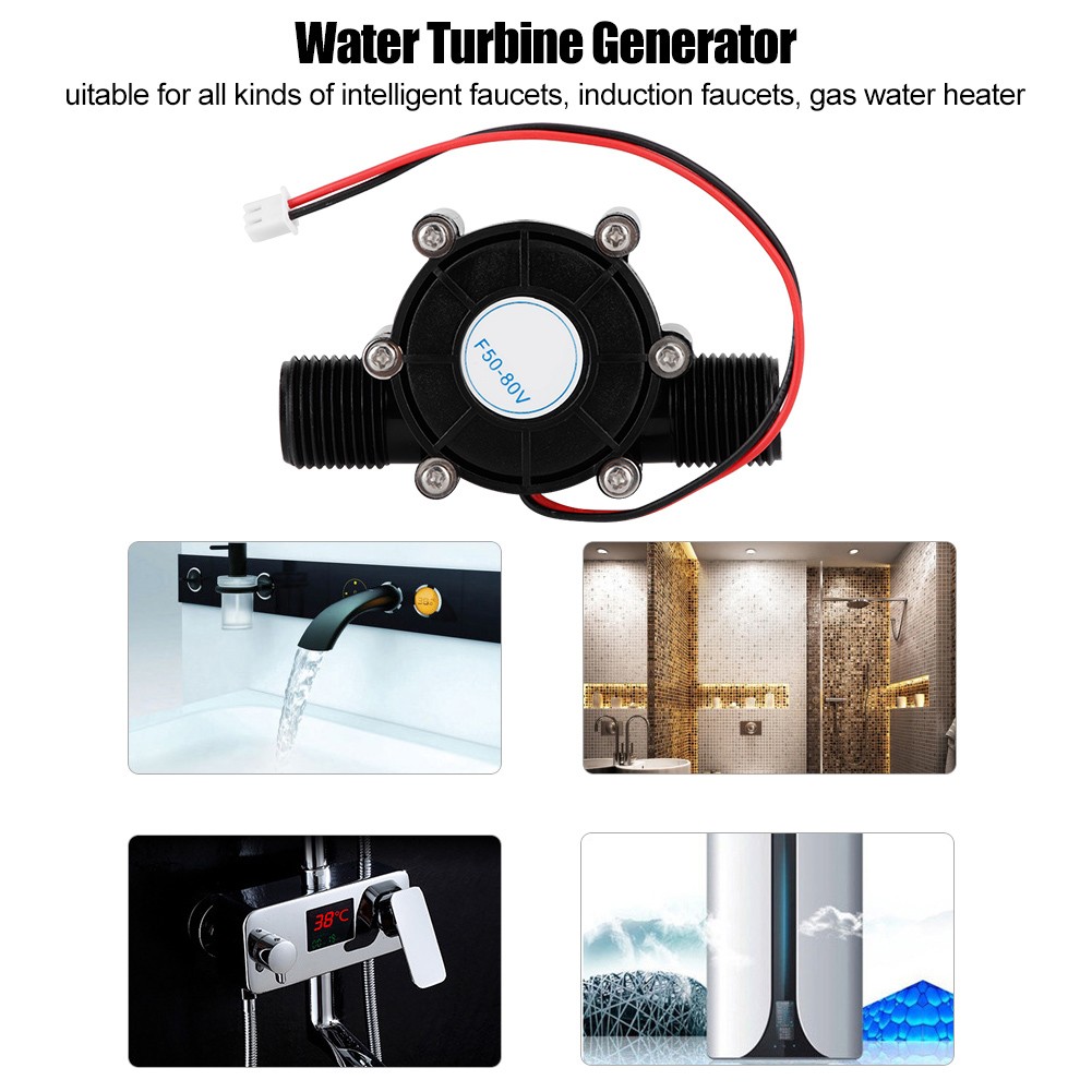 0-80V 10W High Power Water Generator Micro Hydroelectric Charging Tool BEA