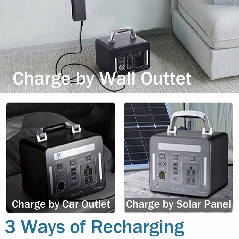500Wh Li-ion Battery Portable Power Station for Outdoor Camping Power Supply
