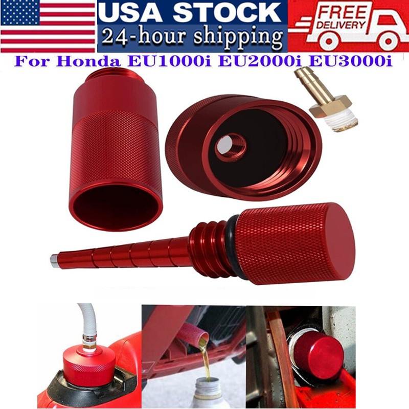 Extended Run Gas Cap+Oil Change Funnel+Magnetic Oil Dipstick For Honda EU2200i