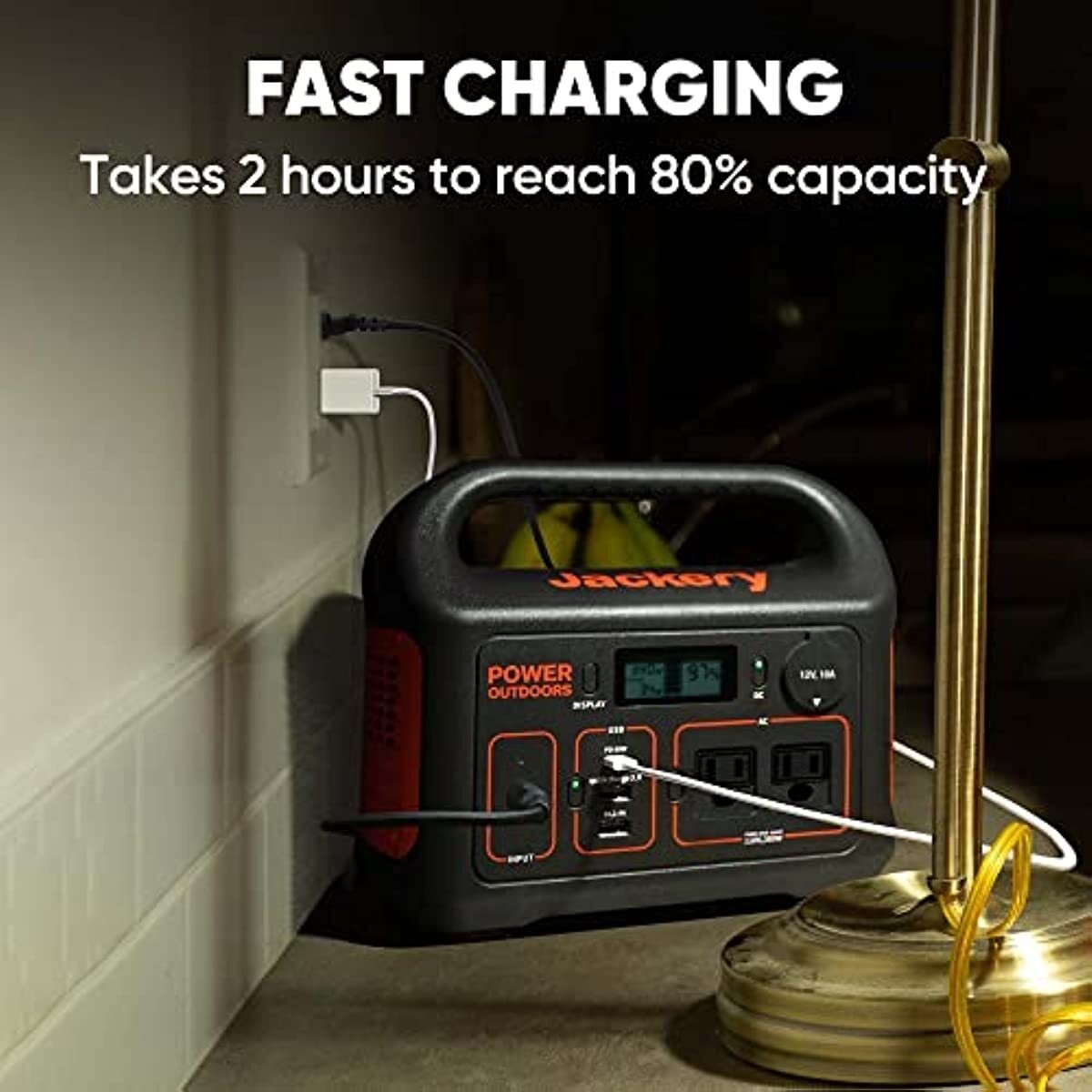 Portable Power Station Explorer 300W Pure Sine Wave AC Outlet Solar Generator US