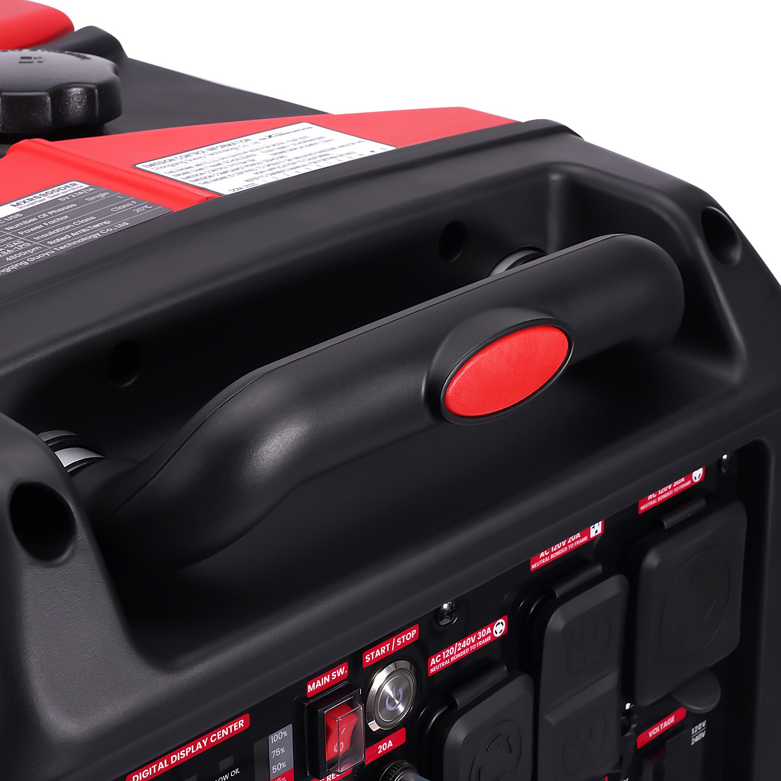 Propane/Gas & 120/240V Portable Generator – Low Oil Alert & Overload Protection