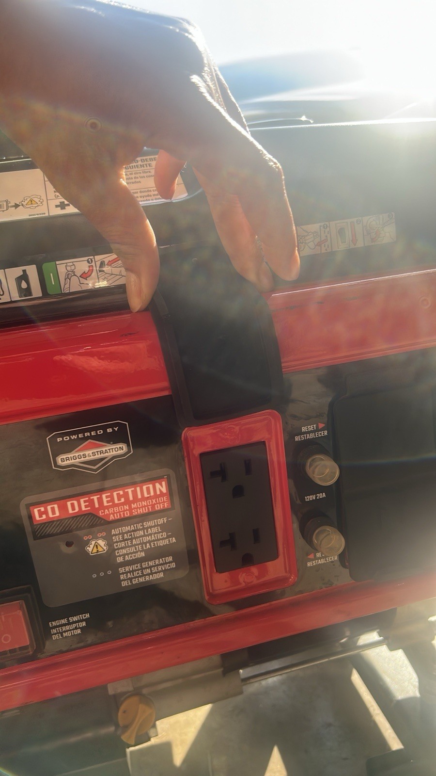 Craftsman 3500W/4375W Portable Power Generator w/ CO Detection, 120V 20A