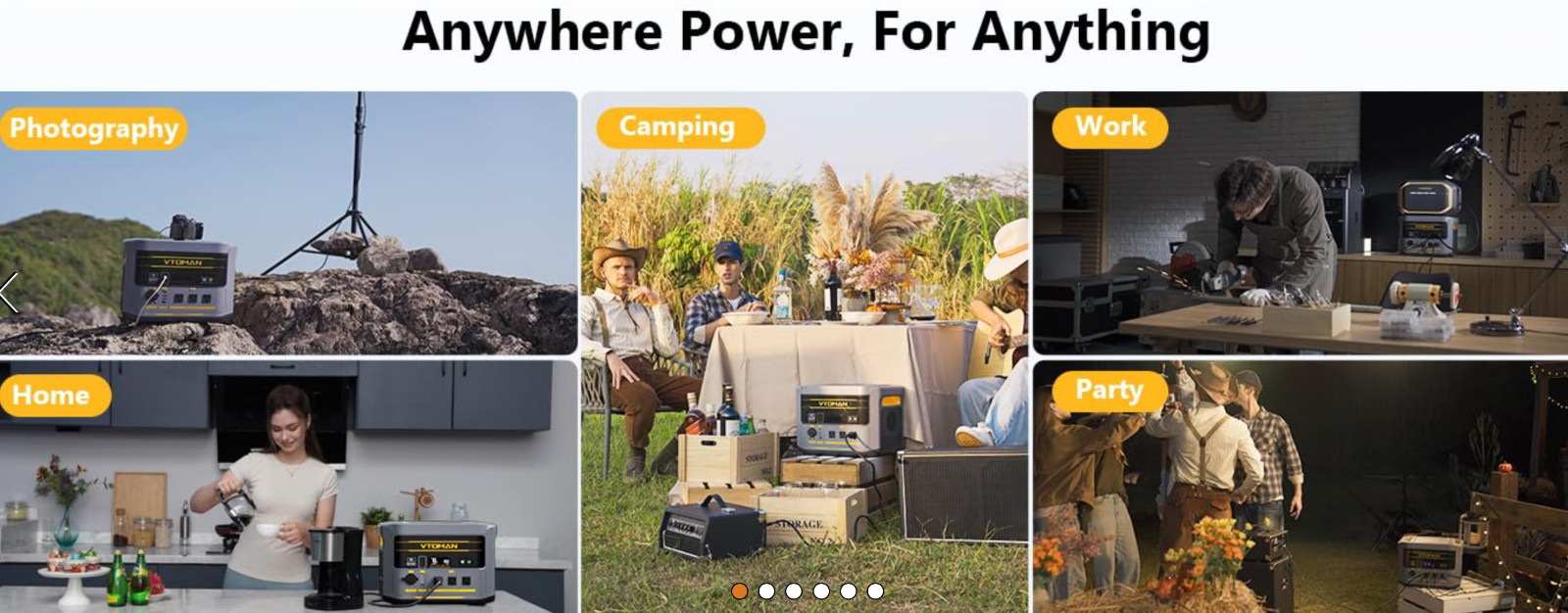 VTOMAN FlashSpeed 2400 Portable Solar Generator Power Station