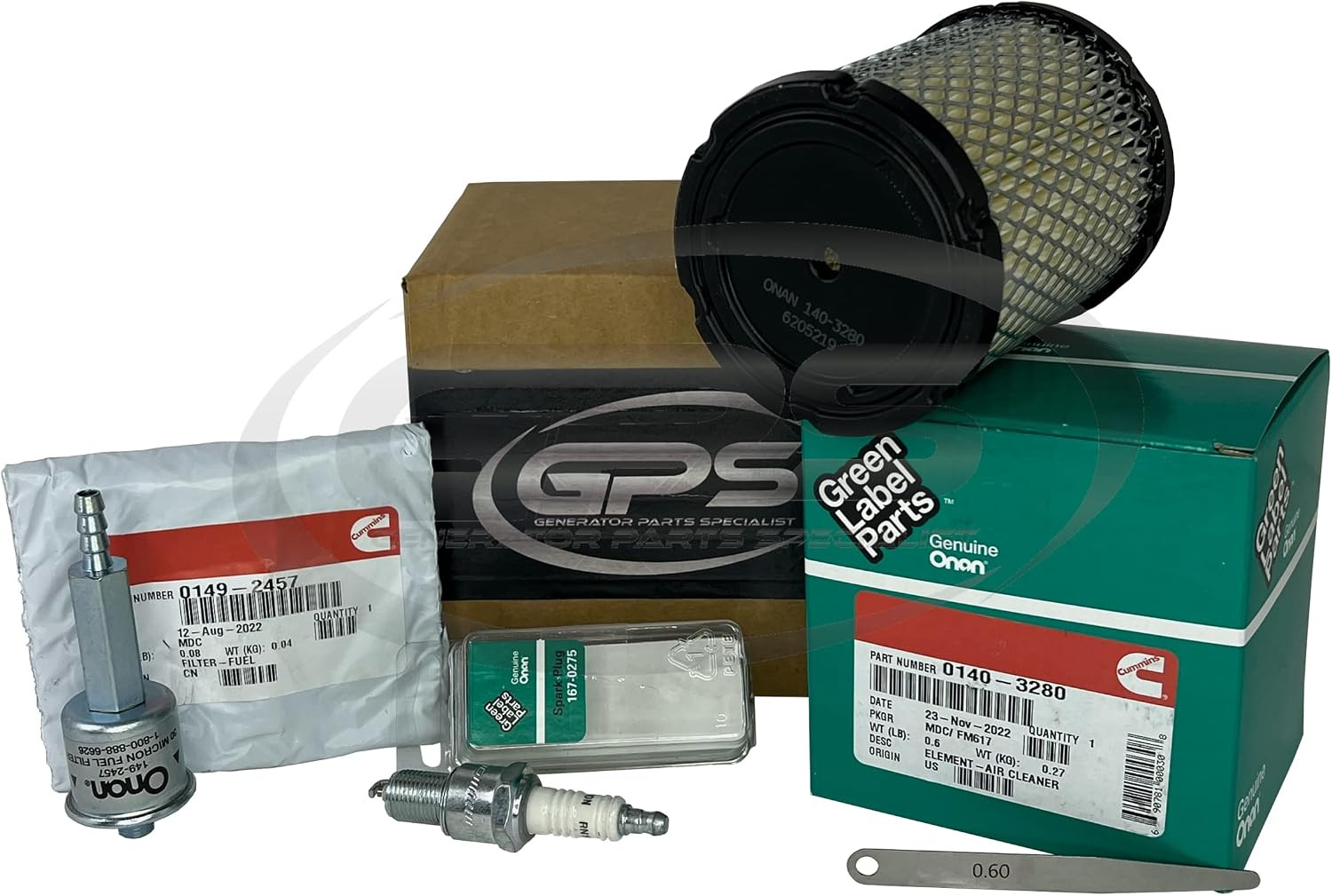 GPS GENERATOR PARTS SPECIALIST Tune up Kit for Onan RV Generator Model KY 4000,
