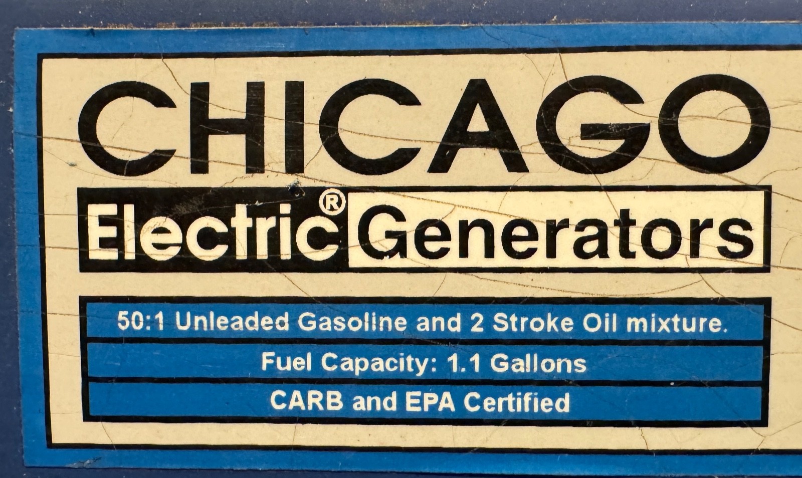 Chicago Electric 800W Portable Generator 900W Max – Used Item 66619