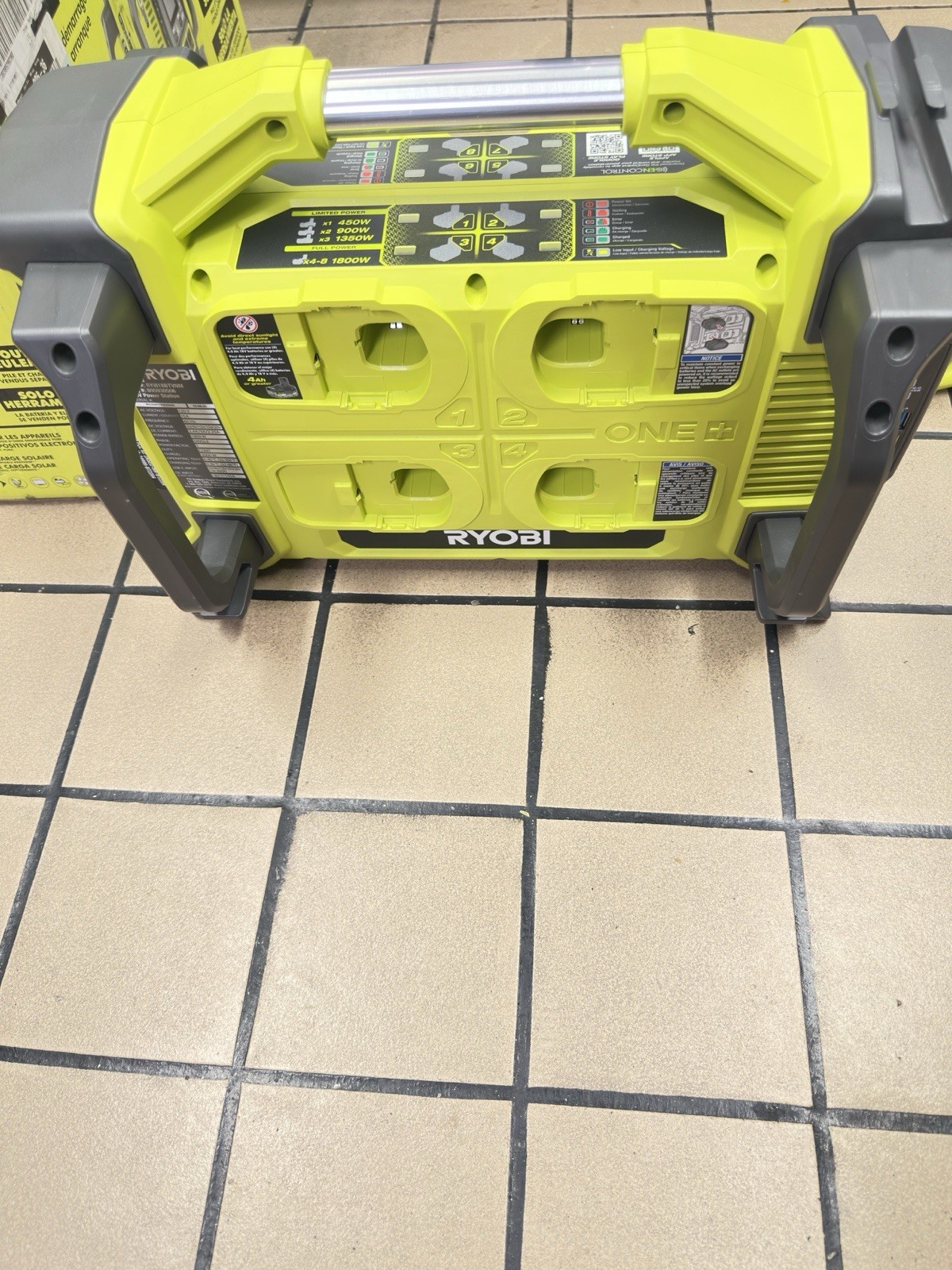 NEW Ryobi RYi818BT ONE+ Volt Power Station Inverter Generator 18V Tool Only