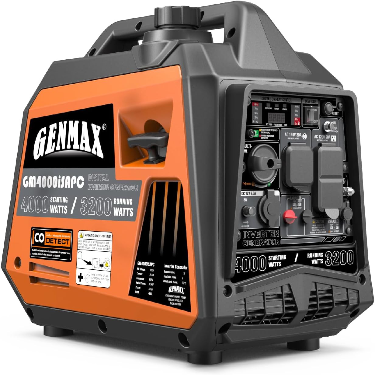 GENMAX Generator?Epa Compliant, Eco-Mode Feature, Ultra Lightweight for Backup H