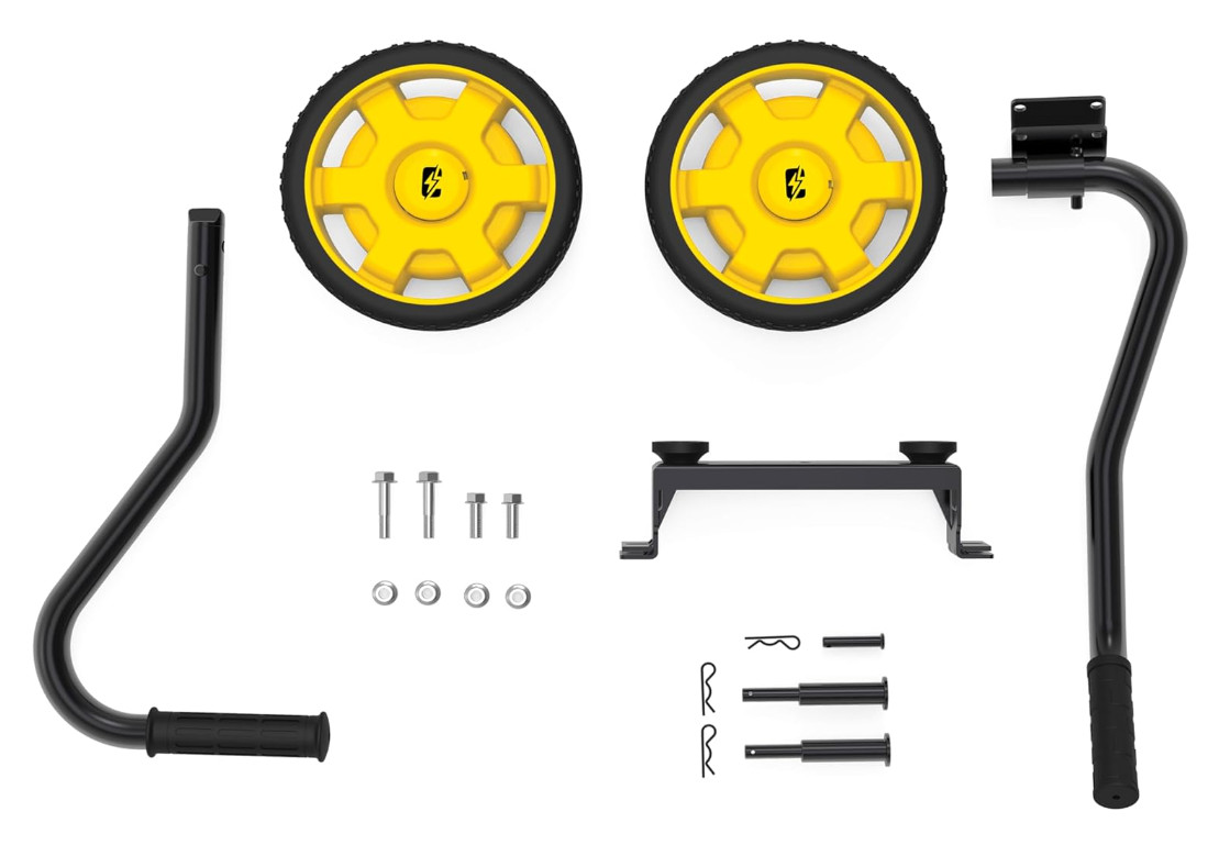Portable Wheel Kit Folding Handle, Flat Tires for Champion Generators 2800-4750