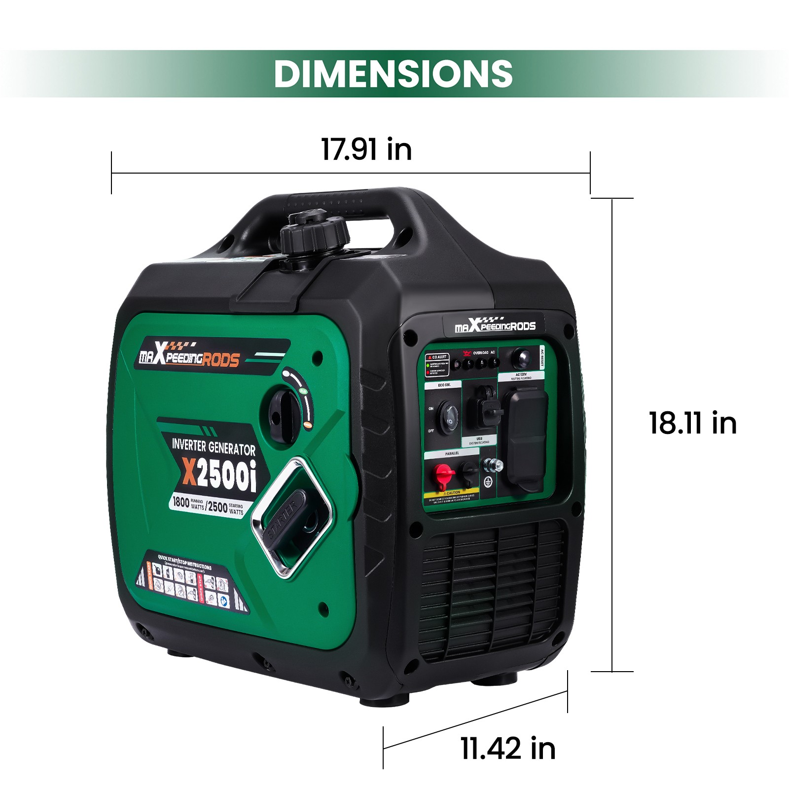 120V 2.5KW Inverter Generator Portable light weight Gas Power For Outdoor