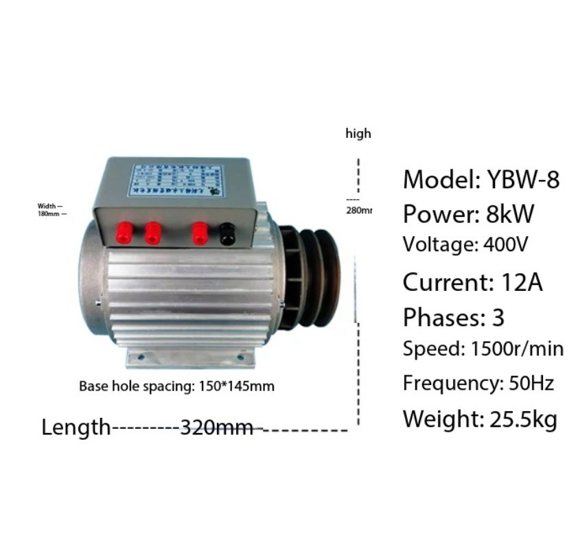 Brushless Rare Earth Permanent Magnet Variable Frequency Generator 3/5/8/15/20KW