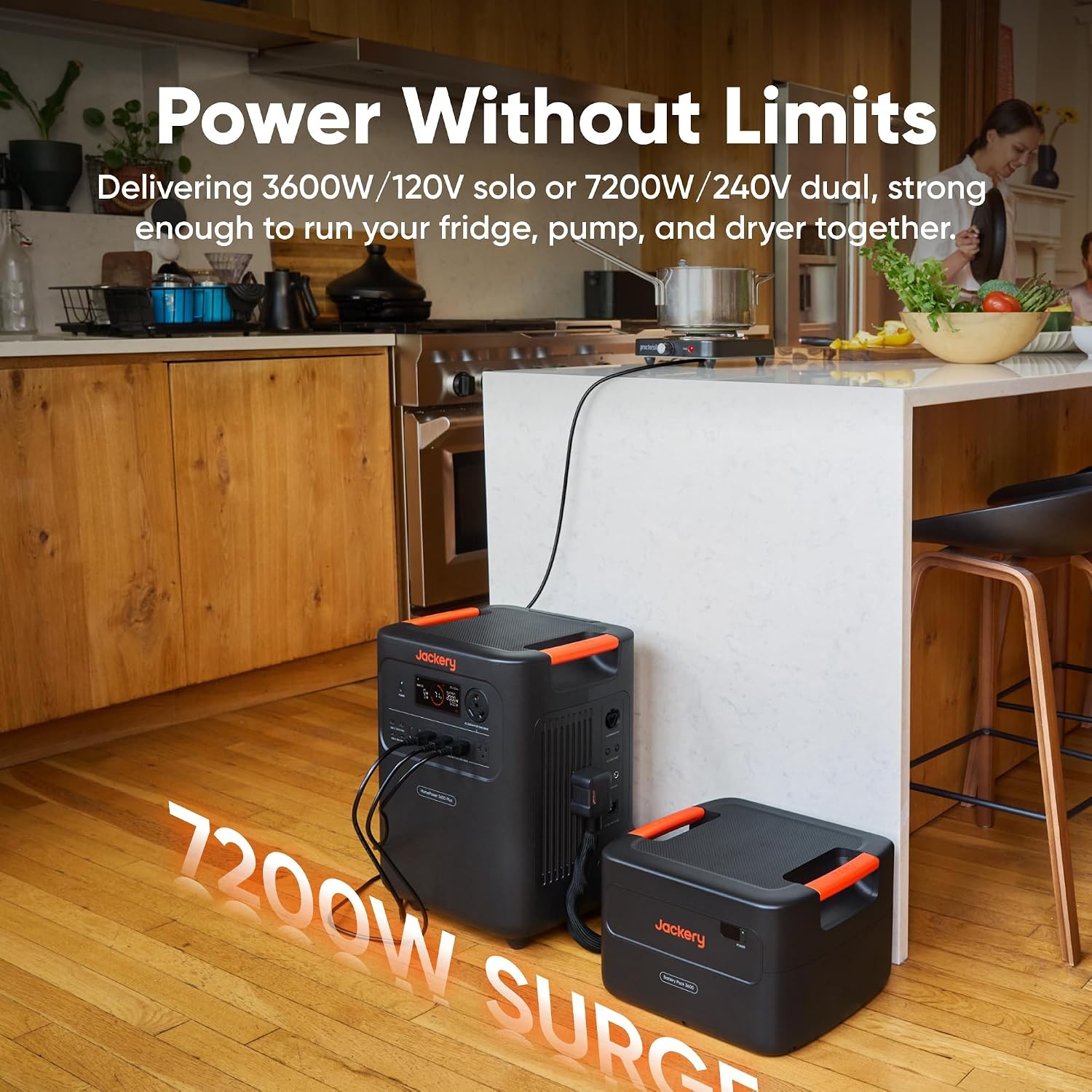 Jackery HomePower 3600 Plus Portable Power Station, 3600W AC Output BRAND NEW