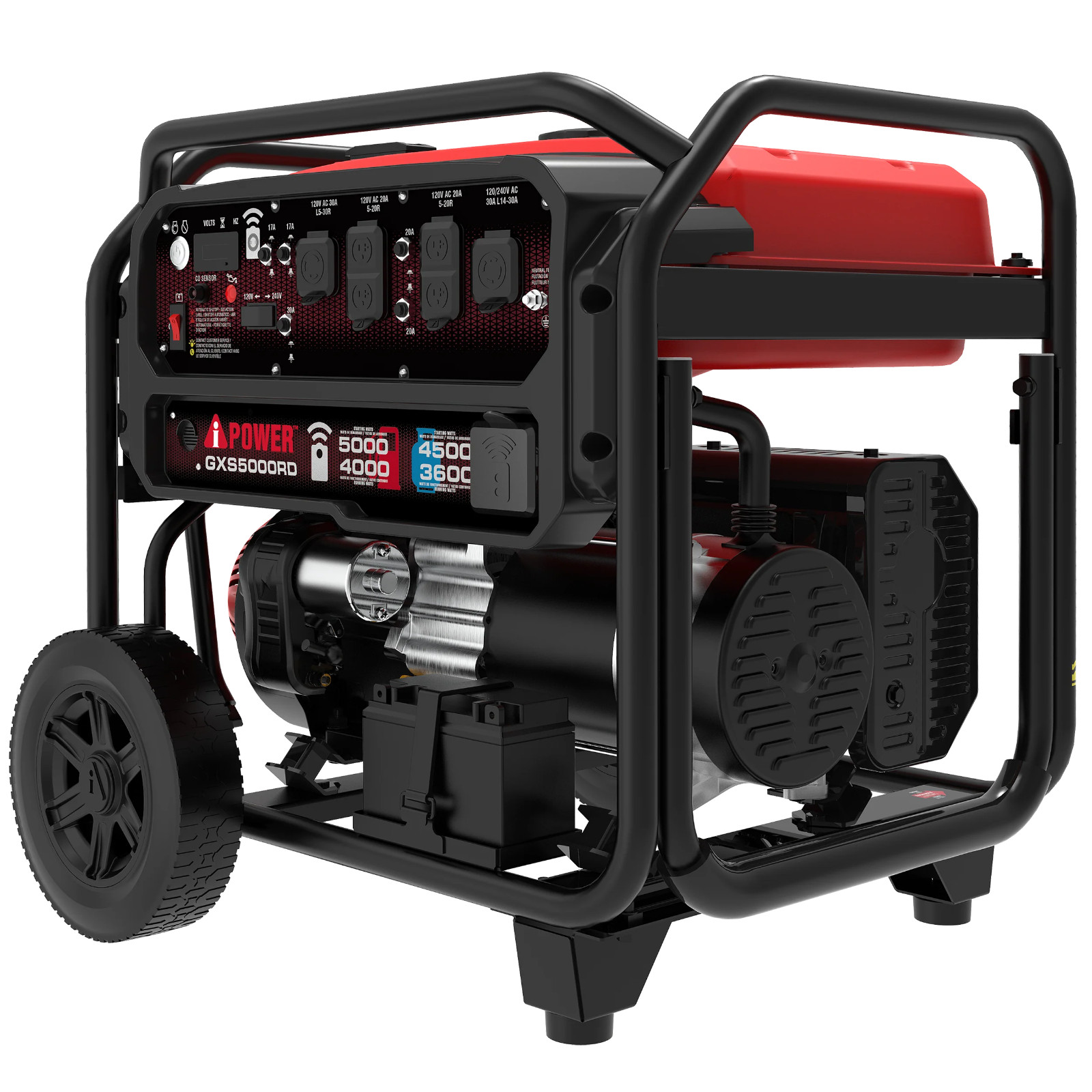 A-iPower GXS5000RD Remote Dual Fuel Portable Generator