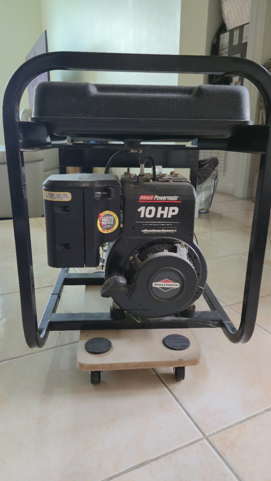 Coleman Powermate 5000 Powerbase Extended Run Electric Generator PM0545212.02