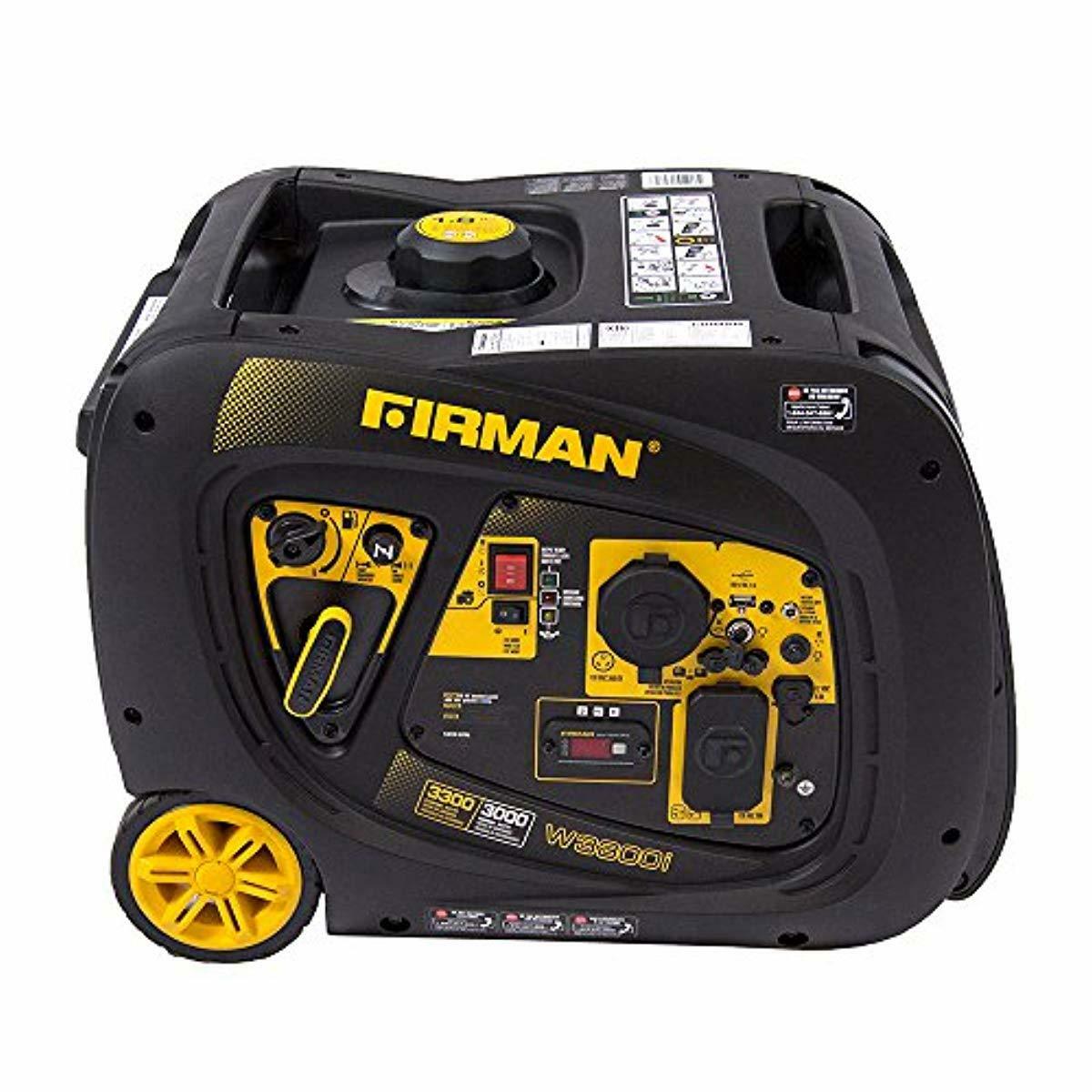 Firman 3,300-W Quiet Portable Gas Powered Inverter Generator with Electric Start