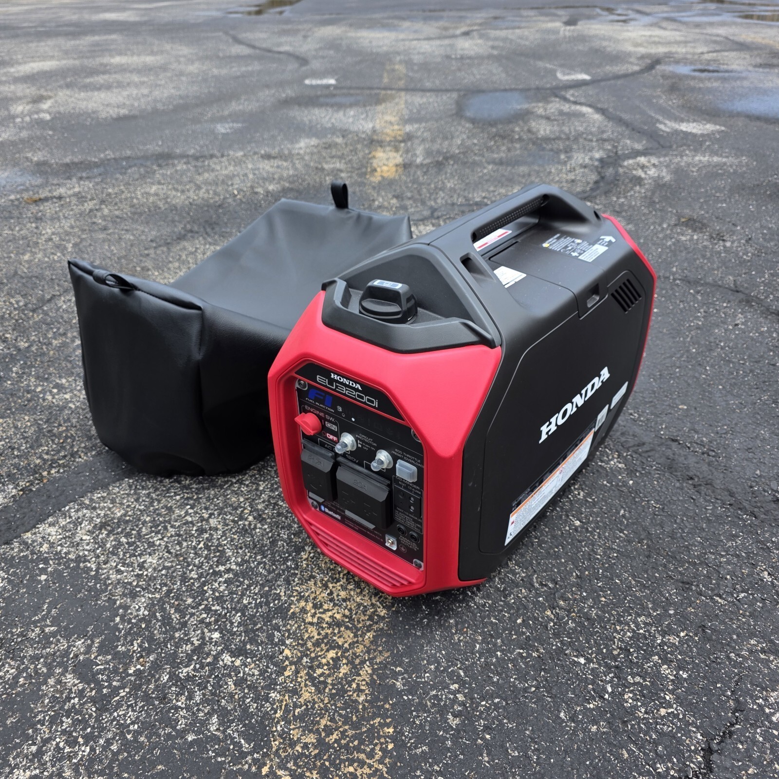 GENERATOR COVER HONDA EU3200i BLACK AUTO VINYL No Logo Protection High RV