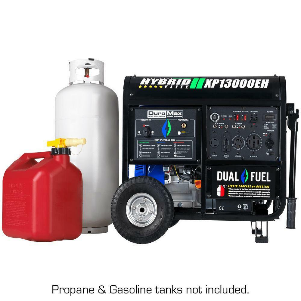 DuroMax XP13000EH 13,000-W Portable Hybrid Dual Fuel Generator w/ Electric Start
