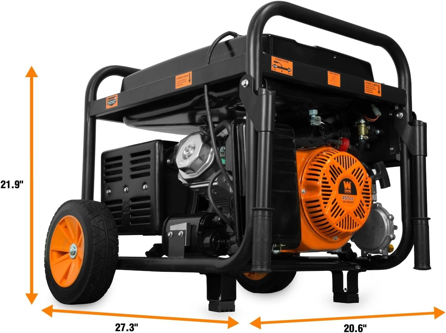 WEN 11,000-W Portable Dual Fuel Powered Generator with Electric Start, CO Sensor
