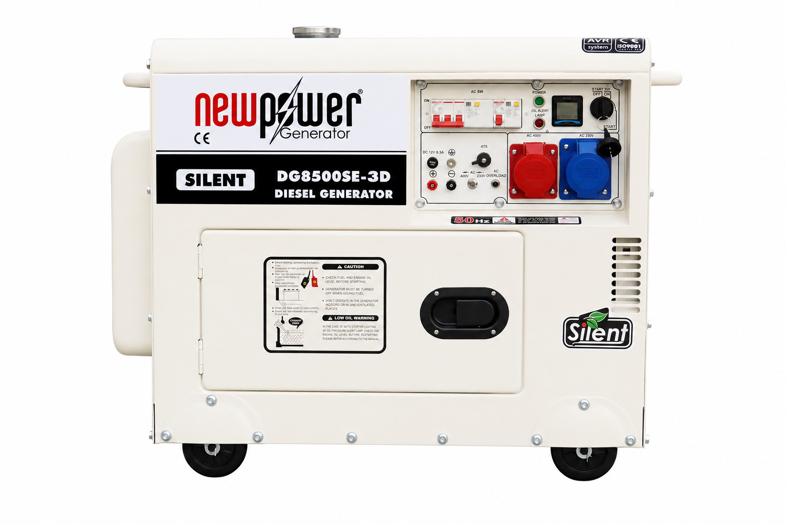 DG8500SE-3D Stromerzeuger 7kW 4-Takt Diesel Generator 230V – 400V