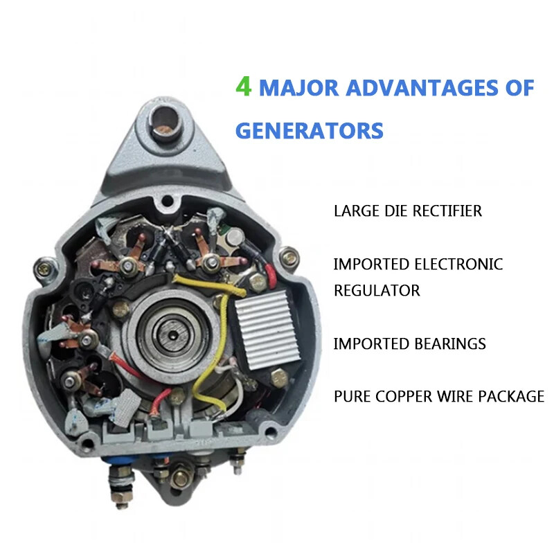 Agricultural Tricycle Pickup Truck Vacuum Booster Pump Brushless AC Generation