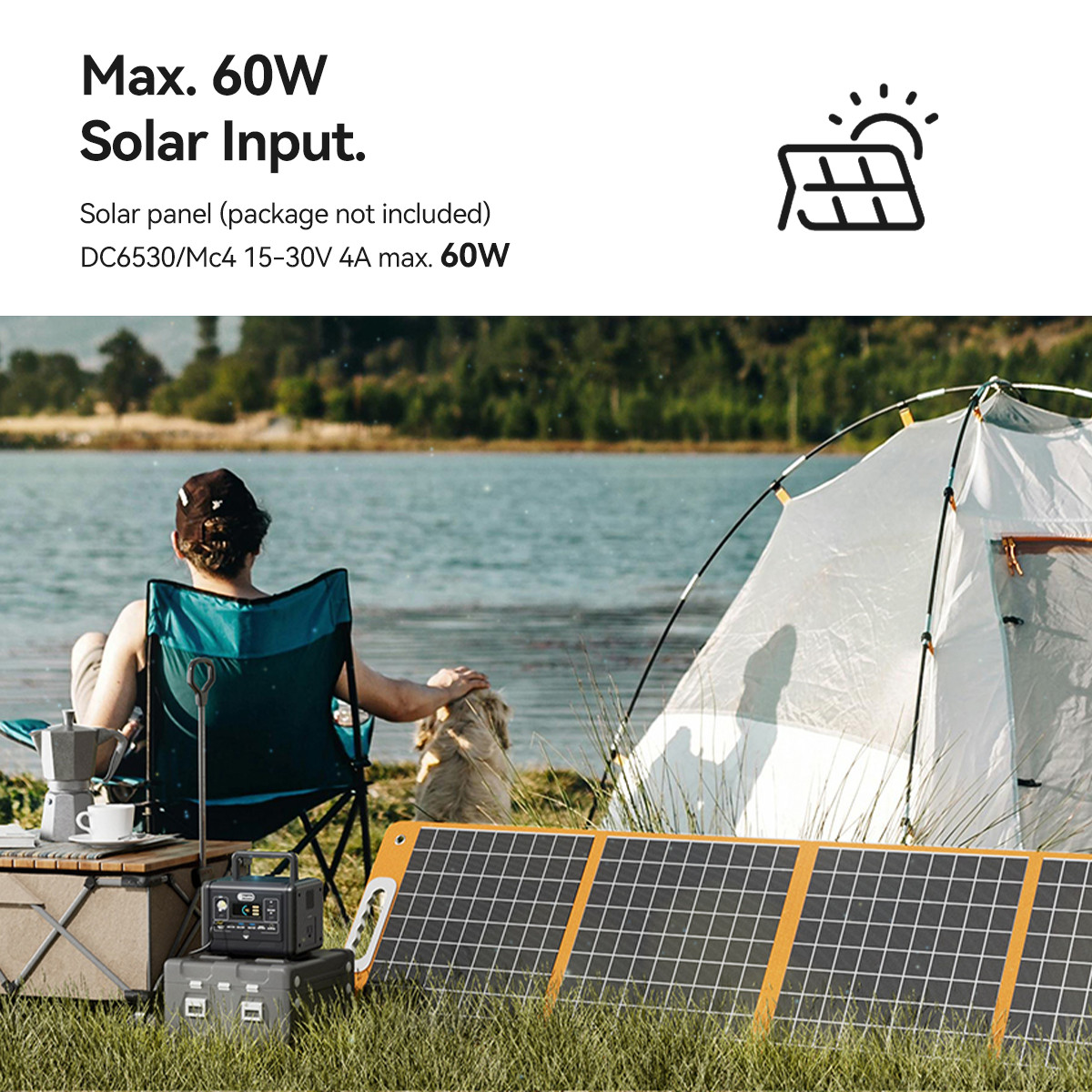 Flashfish T200 Solar Power Station Lifepo4 153.6Wh 200W Optional Solar Panel 18V