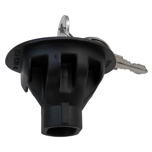 8U5Z9C268B Black Locking Gas Fuel Tank Cover Plug Cap with 2 Keys For Ford