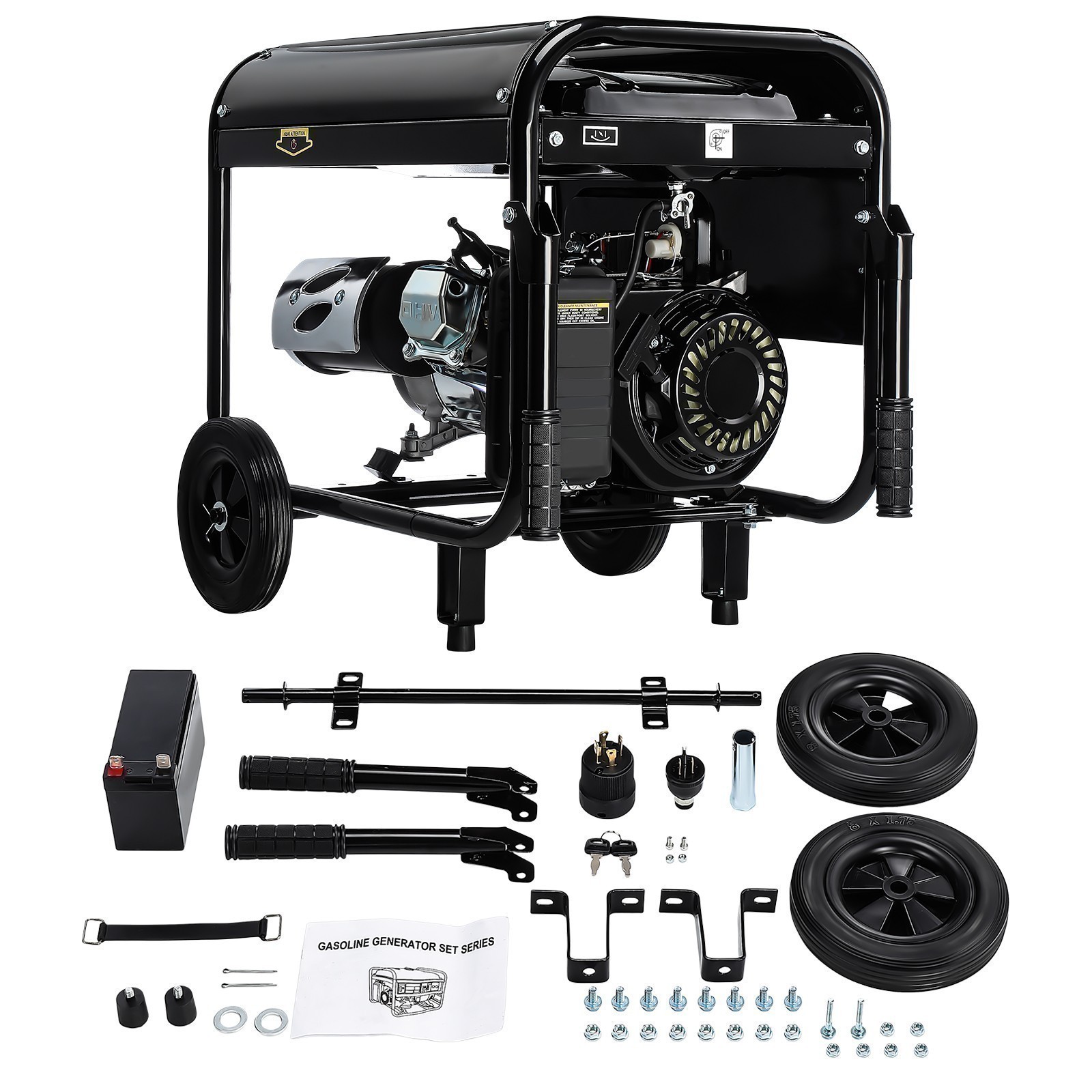 Home Backup Generator Mobile Portable 110V/220V Gasoline Generator