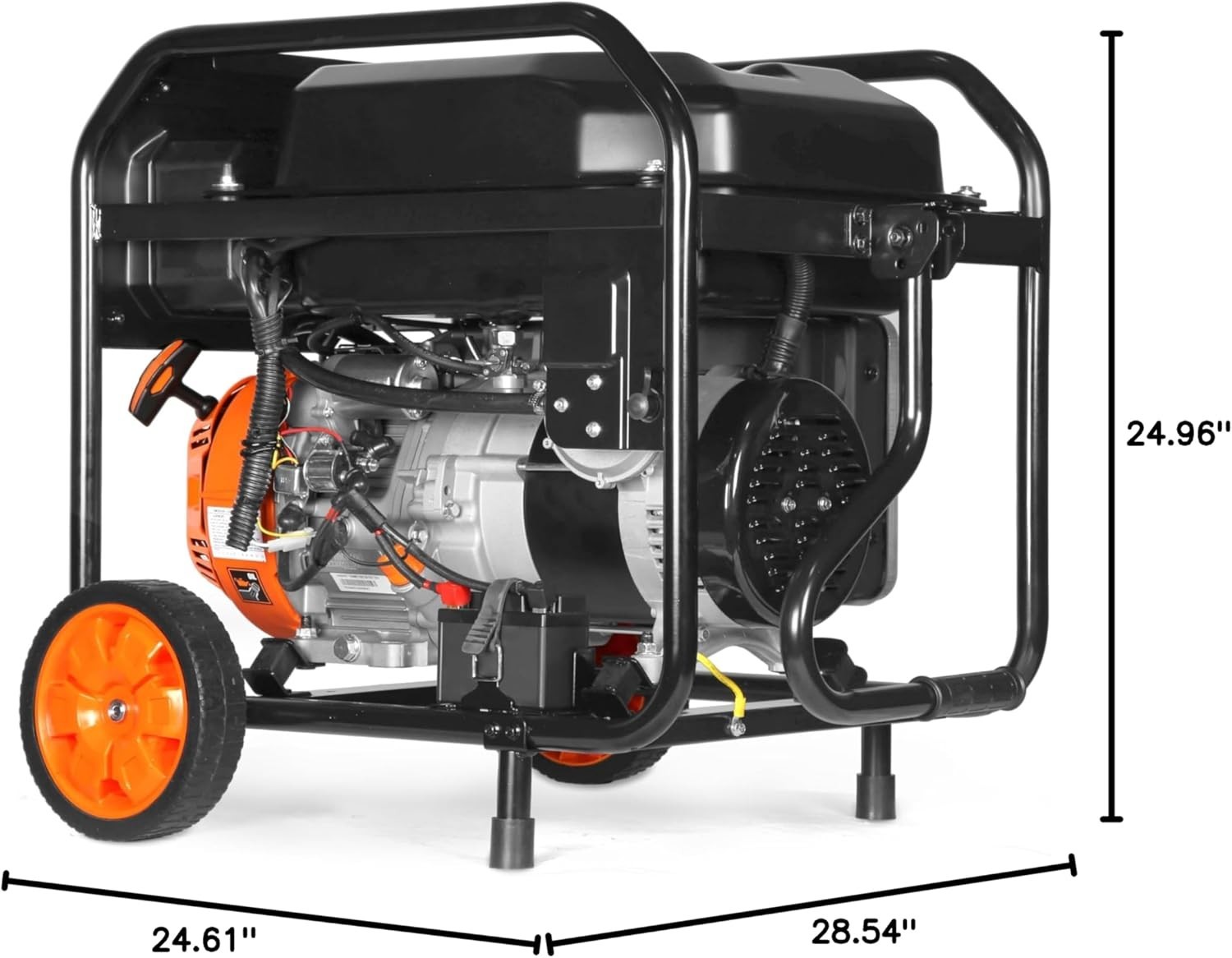 WEN DF8000X 8000W 120V/240V Dual Fuel Portable Generator, Electric Start, 340cc