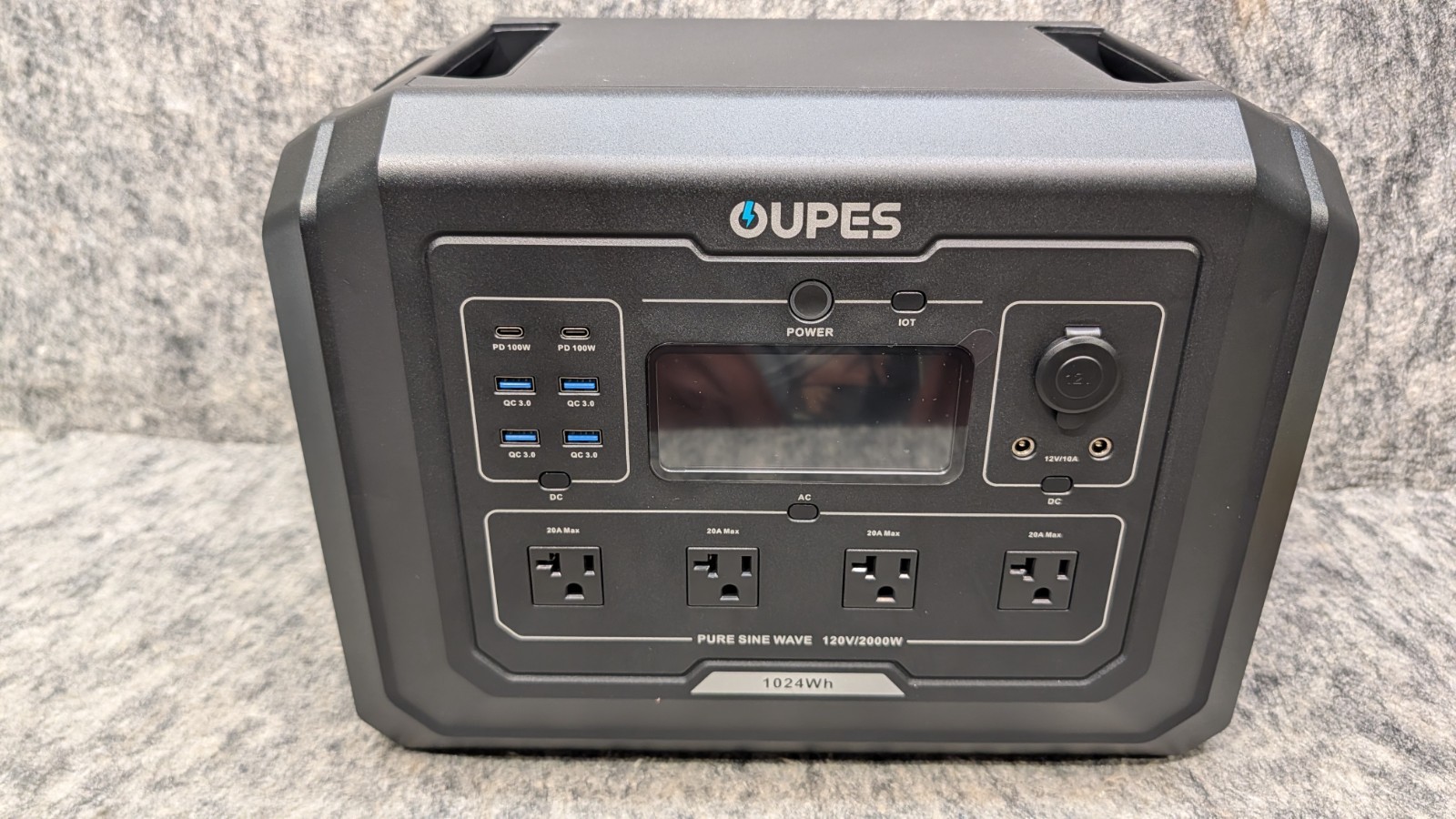 OUPES Mega 1 Portable Power Station 2000W (Surge 4500W), 1024Wh LiFePO4 Battery