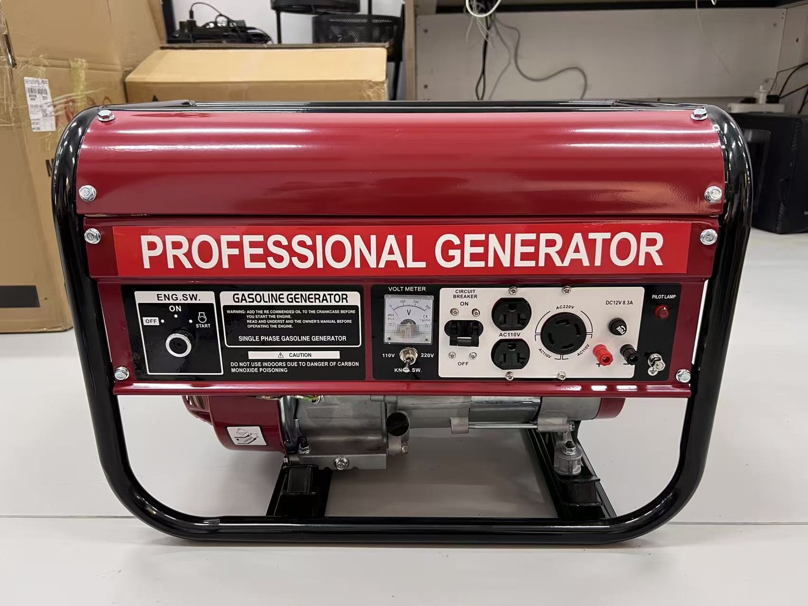 NEW 5000W Portable Generator Gas Powered 4 Stroke for Home Backup Construction
