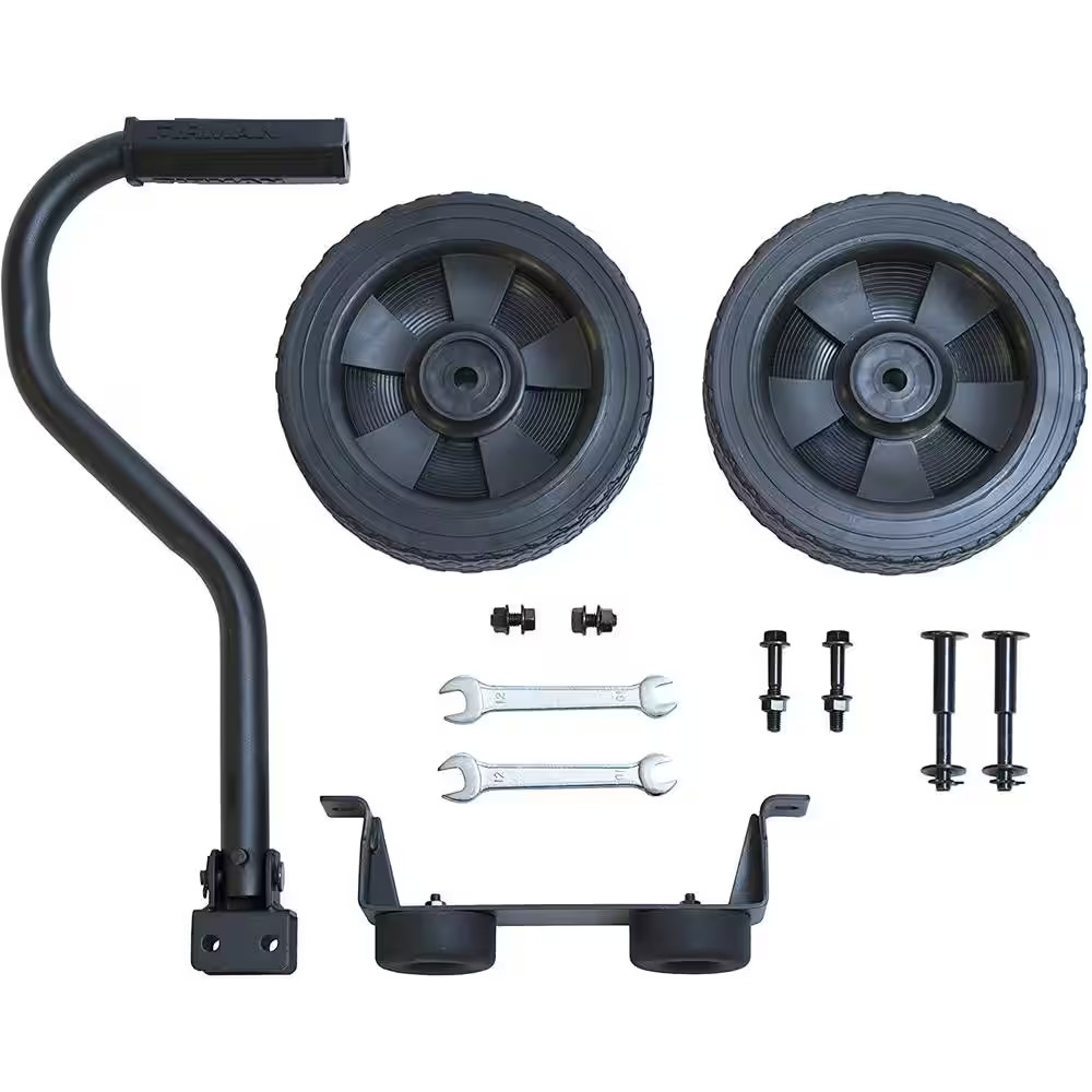 8 In. Never-Flat Wheel Kit and Handle for Portable Generator