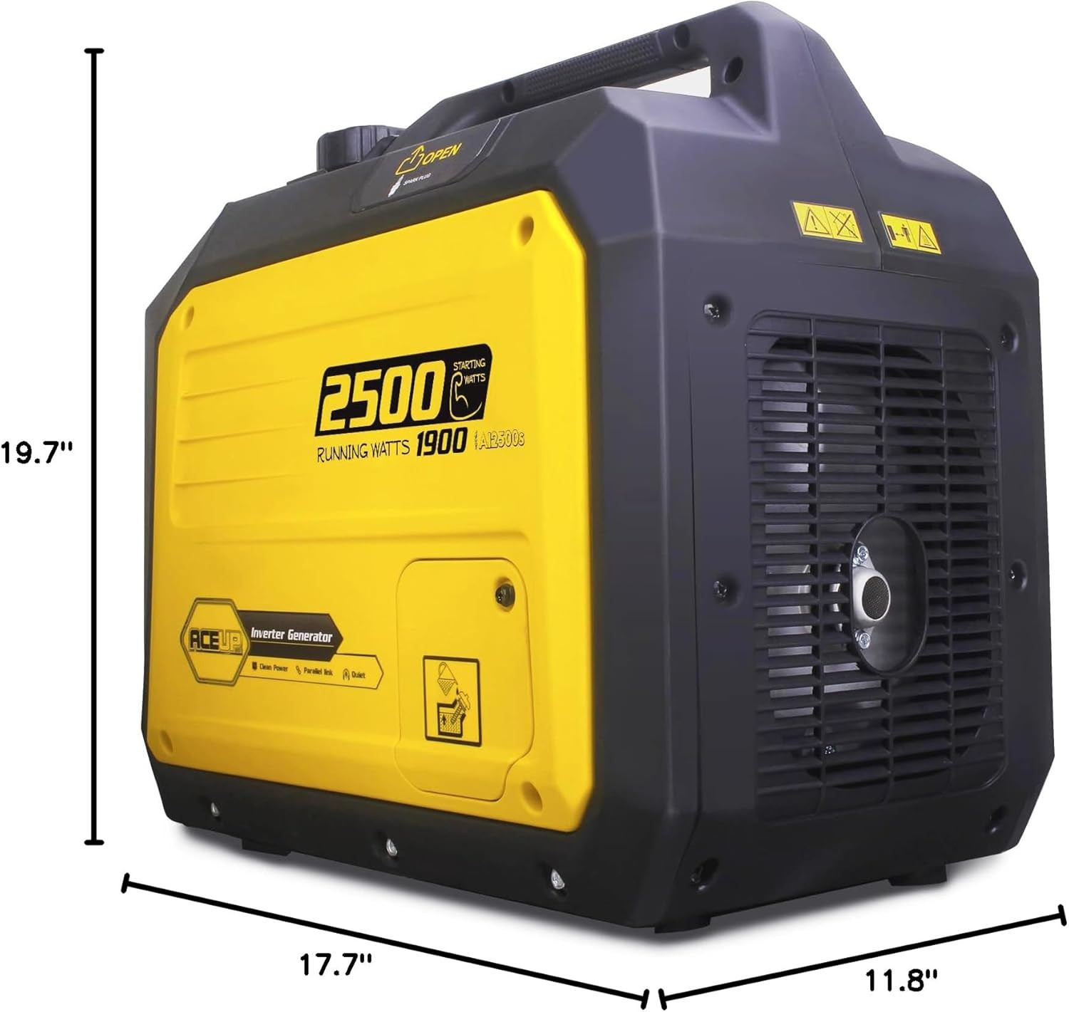 2500 Watt Gas Inverter Generator, Super Quiet Portable Generator for Home Use, C