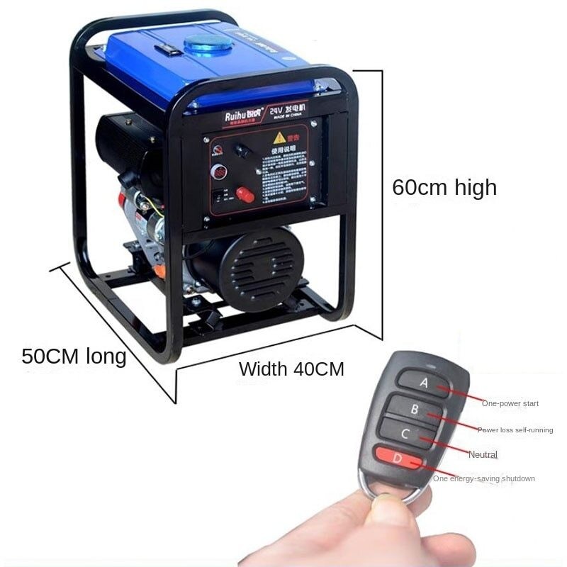 15L 24V DC Portable Diesel Generator for Truck Parking Air Conditioner