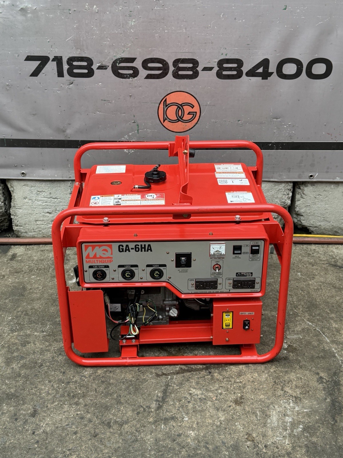 Multiquip MQ Generator GA-6HR 6000 Watts 120/240V Honda Motor Works Great MINT