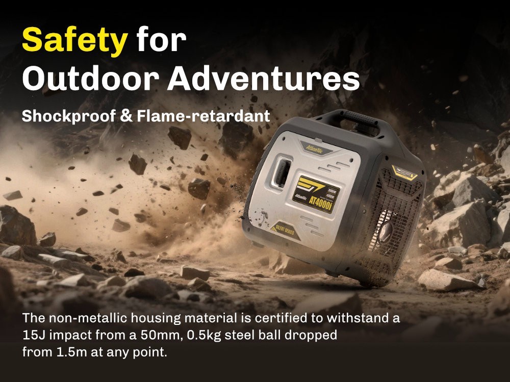 Portable 4kW Inverter Generator, Ideal for RVs and Camping