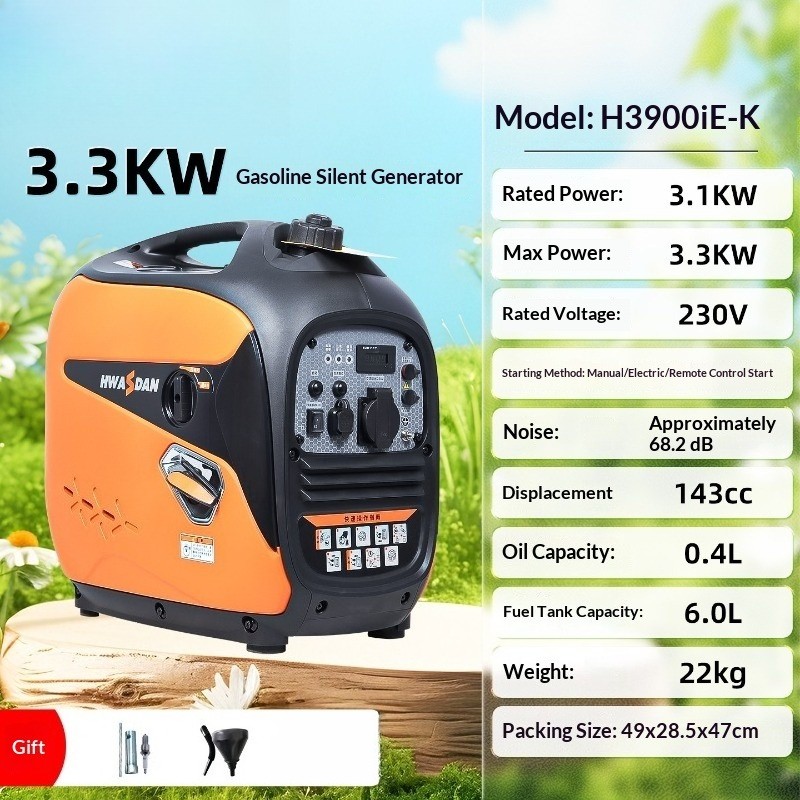 Portable Inverter Generator – Silent Gas Generator for Camping & Outdoor