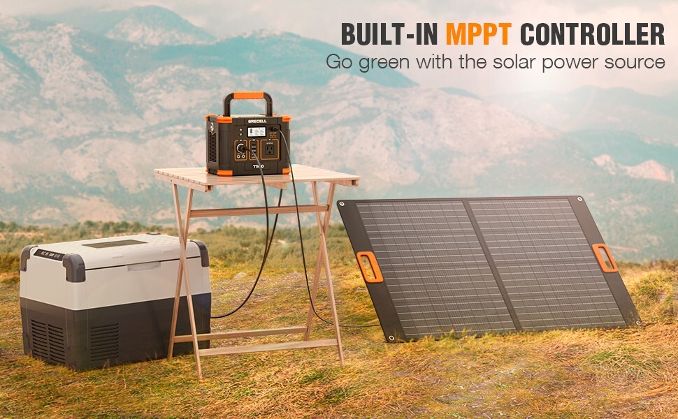 GRECELL 300W Portable Power Station Solar Generator Backup Battery RV Camping