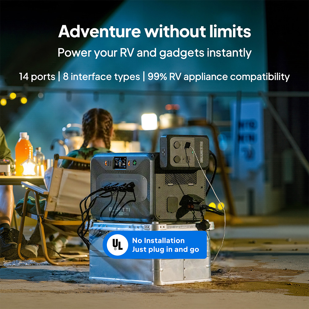 BLUETTI Apex 300+B300K 5529.6Wh Portable Power Station+560W Alternator Charger
