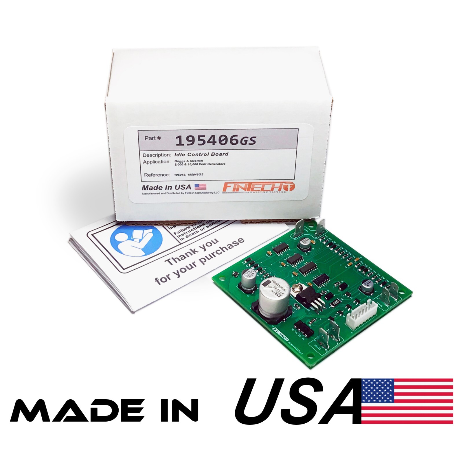 195406GS, 195406 BRIGGS & STRATTON IDLE CONTROL BOARD