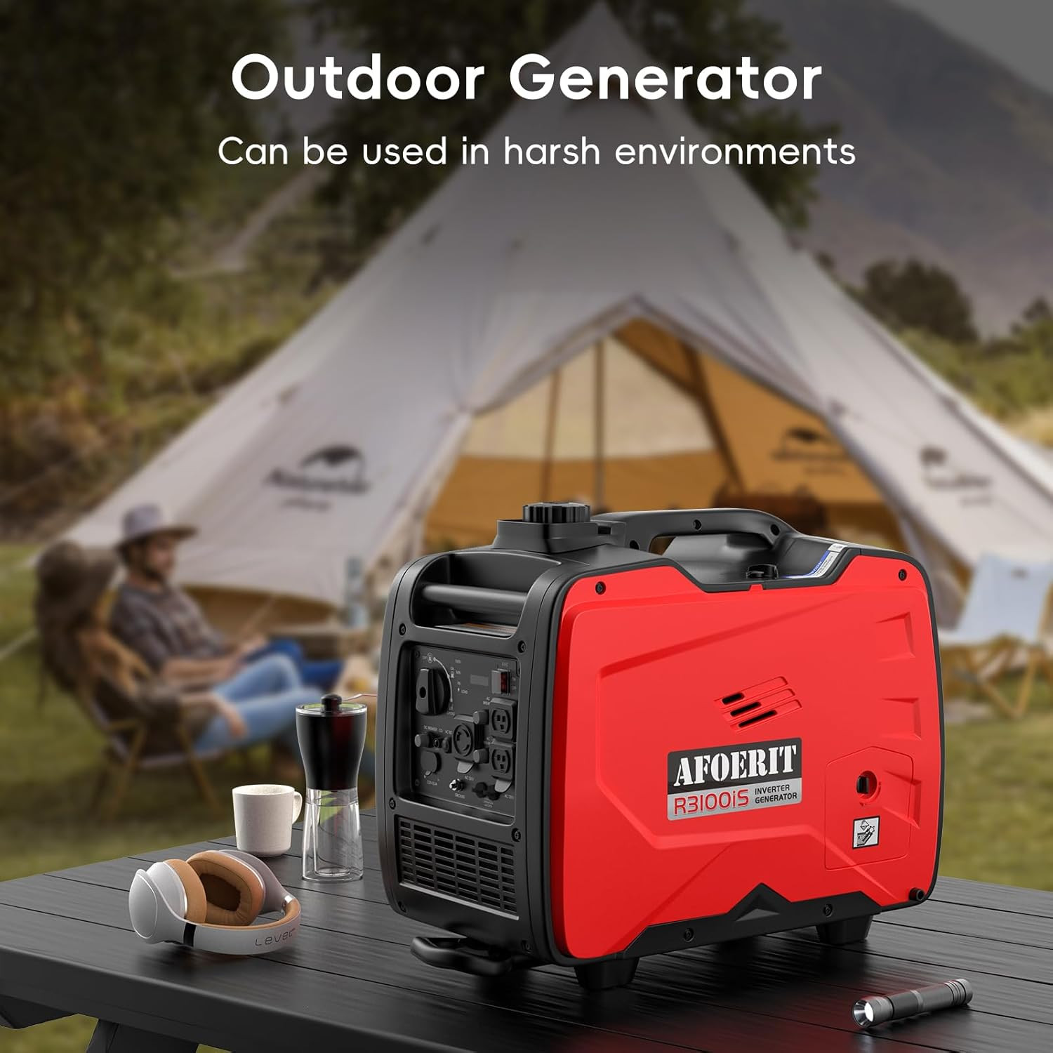 3500 Watt Inverter Generator Portable, Quiet and Lightweight Gas Generaror for C