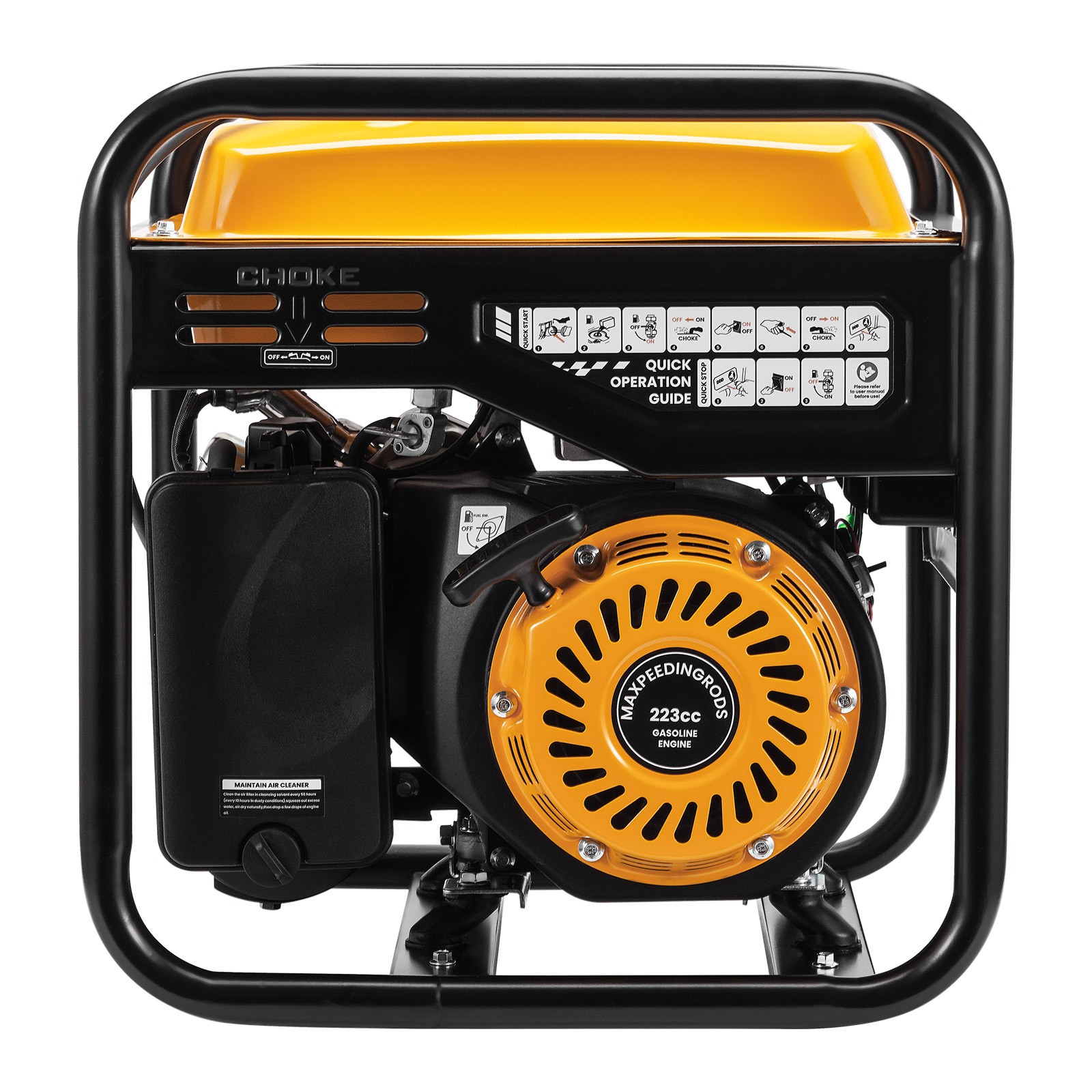 Portable Inverter Generator 3500W Quiet 72dB ECO Mode 7.5L Tank Capacity