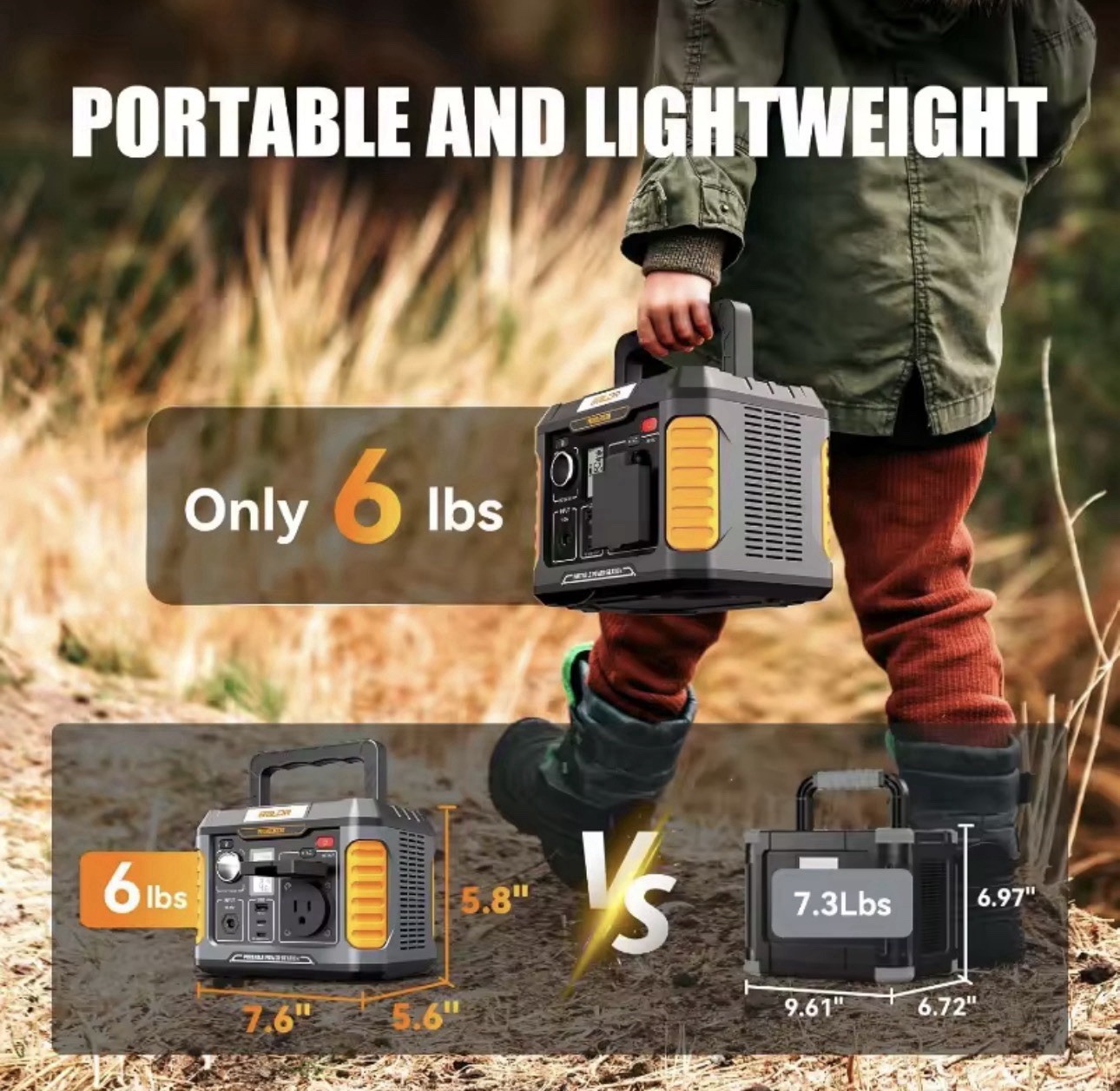New Portable Station 330W 660W Peak Generator 288Wh Solar Power Bank Wireless