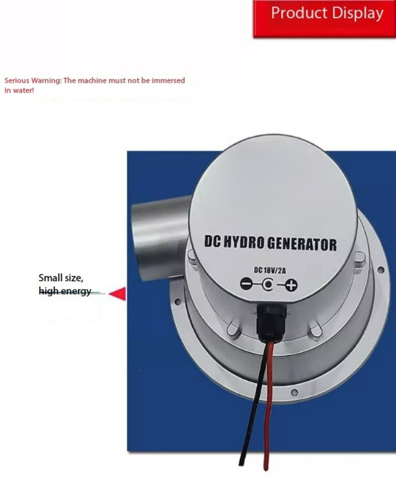 Water Flow Turbine Type Field Home Small Water Energy Generator DC Brushless