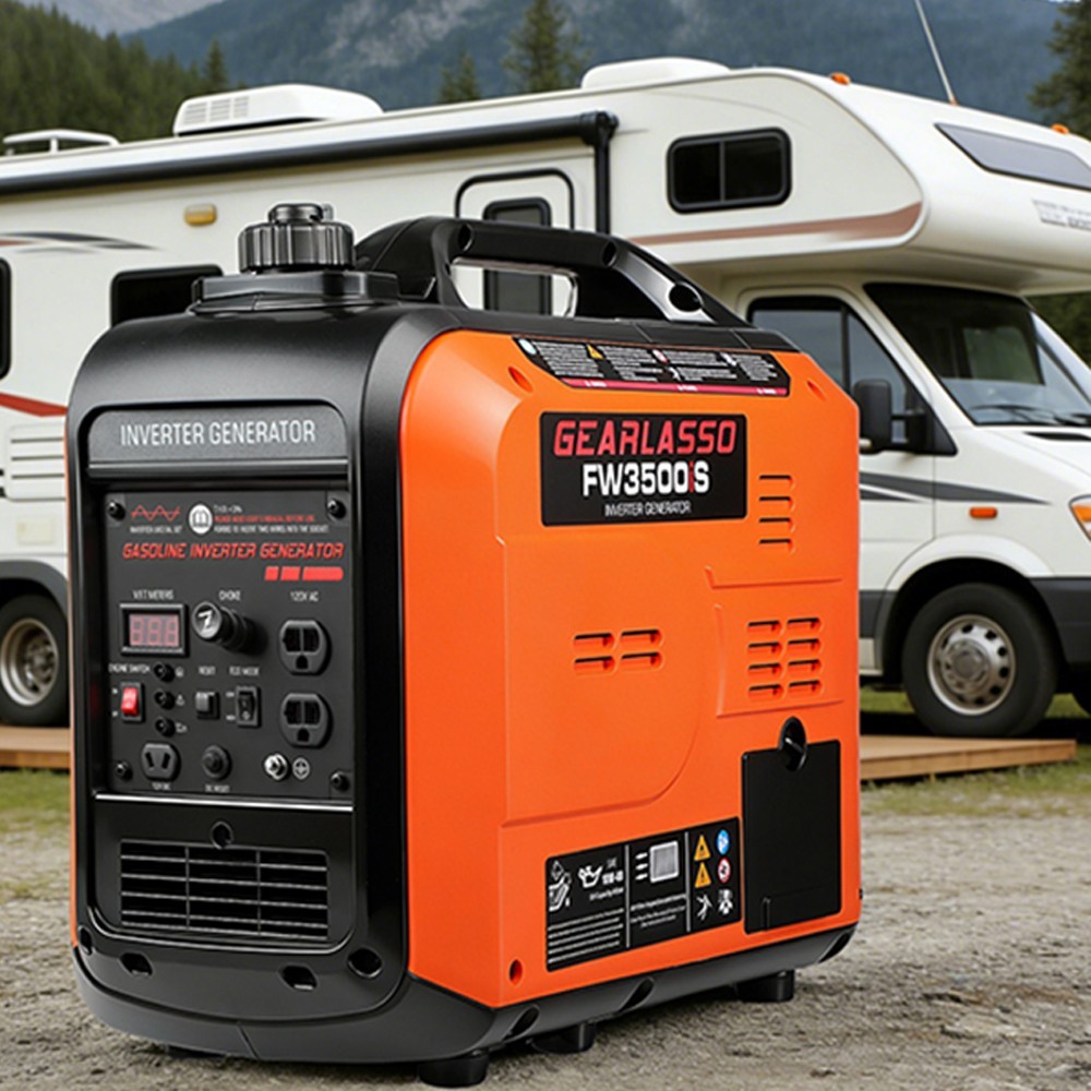 5000W Portable Inverter Generator Gas Powered Quiet for Home Backup Lightweight
