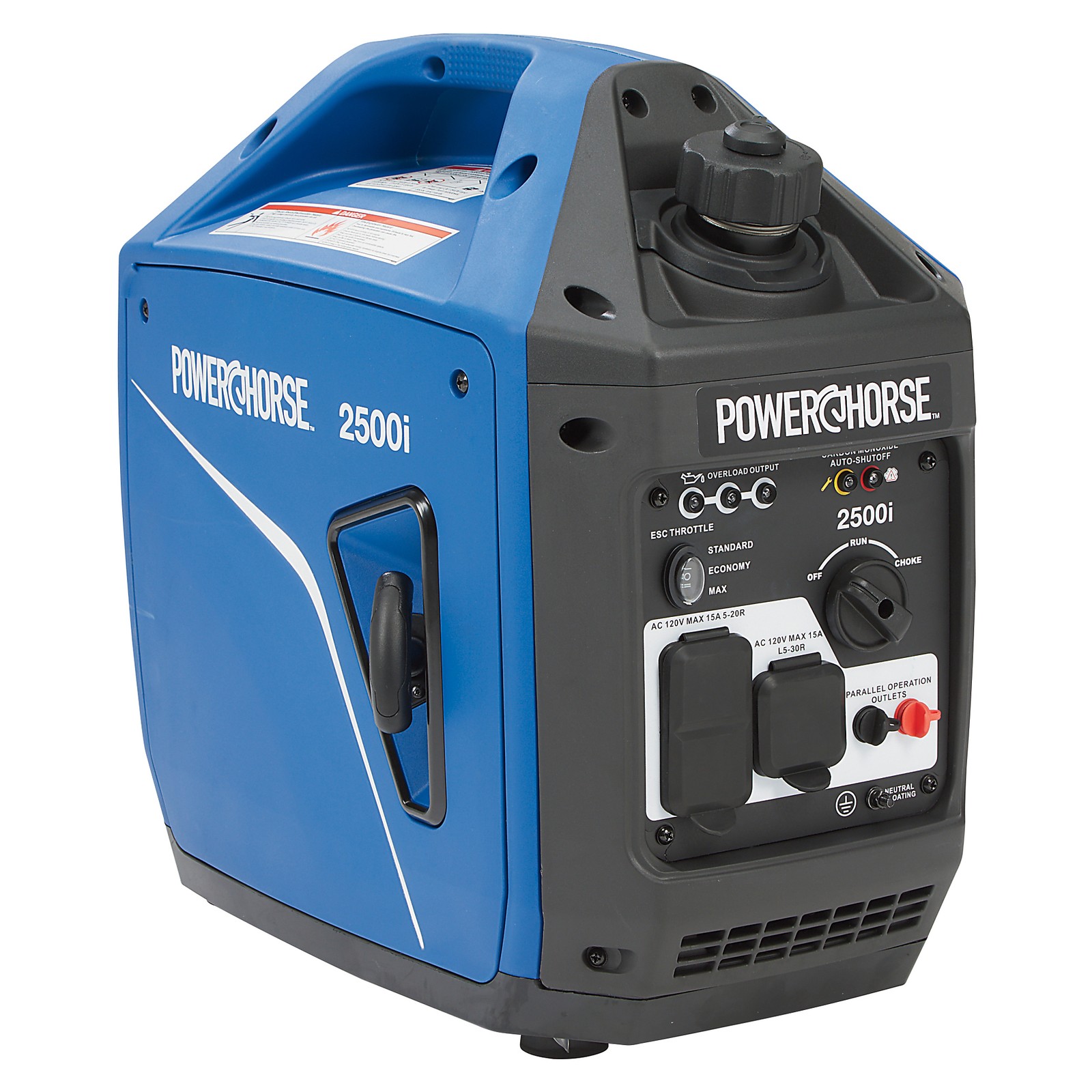 Powerhorse Inverter Generator, 2500 Surge Watts, 1800 Rated Watts, 120V, CO
