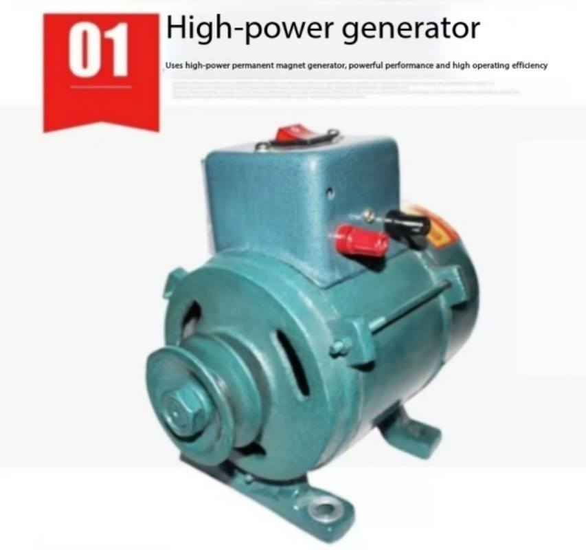 Permanent Magnet Brushless Generator with Voltage Regulator, Pure Copper Winding