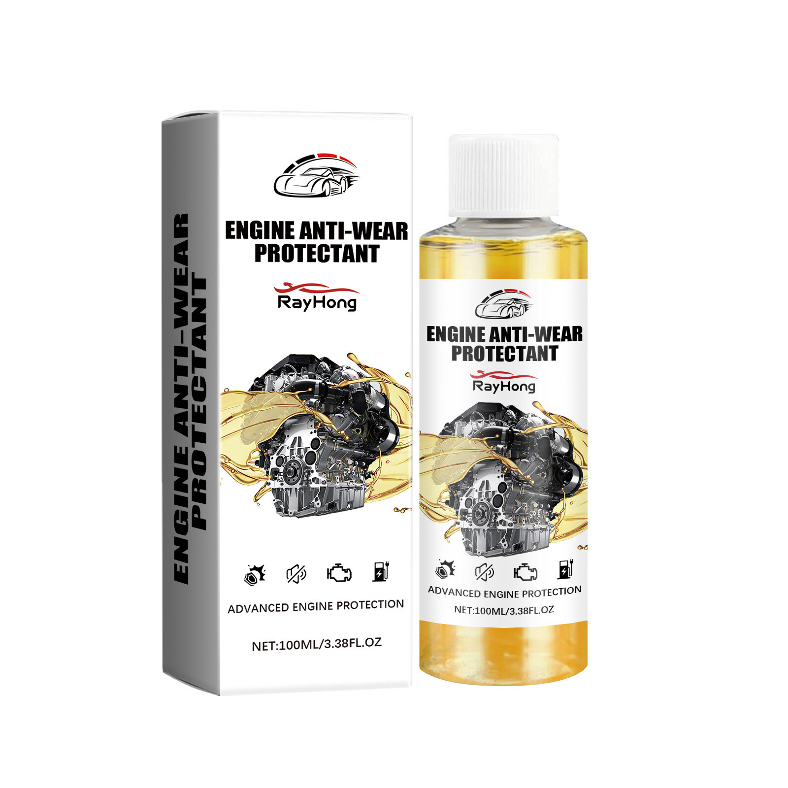 2Pcs Anti-Wear Engine Treatment Oil Additive Highly Effective Engine Protectant