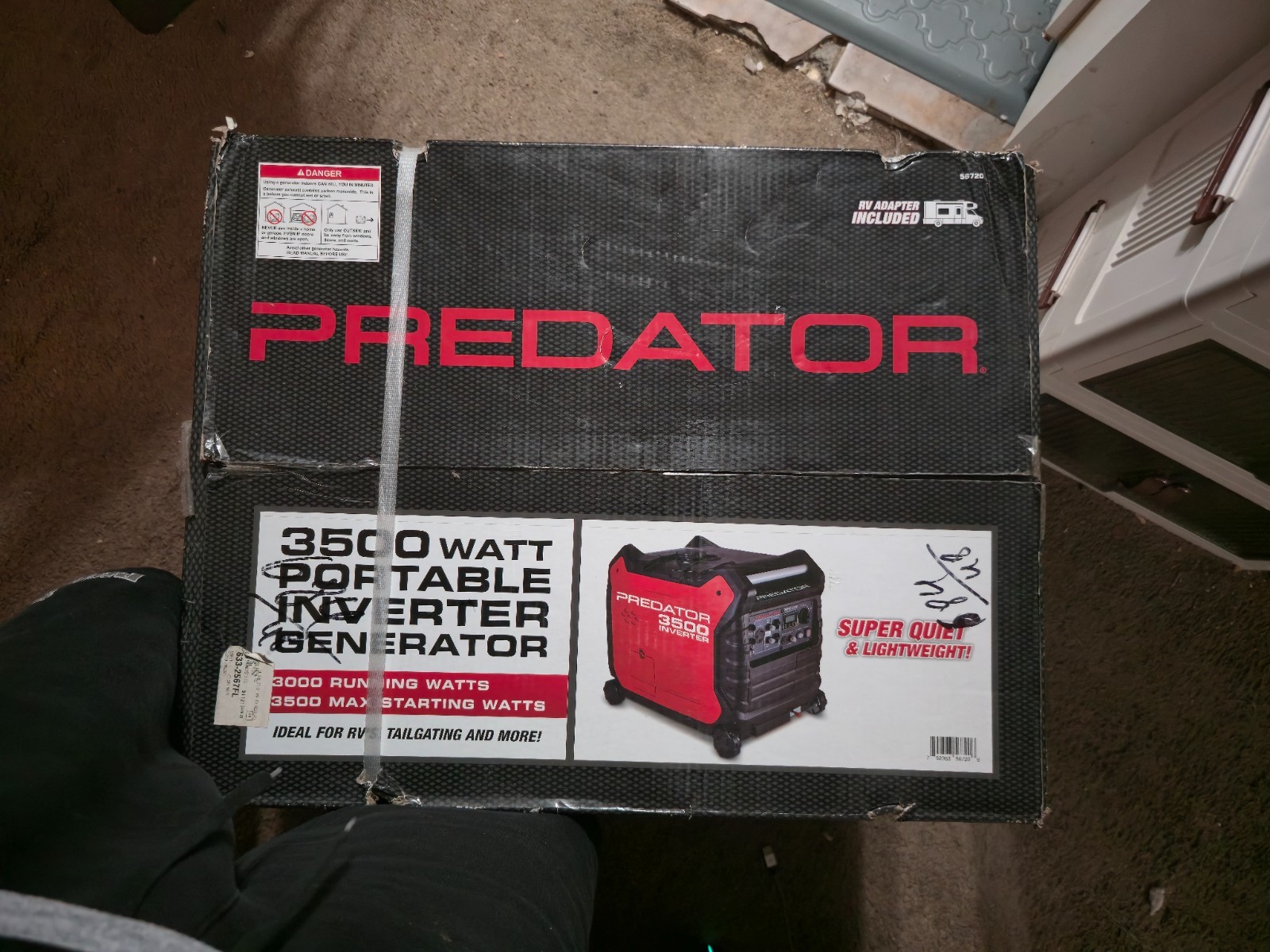 PREDATOR 3500 Watt Generator Super Quiet Inverter for Home RVs Camping Gas Power