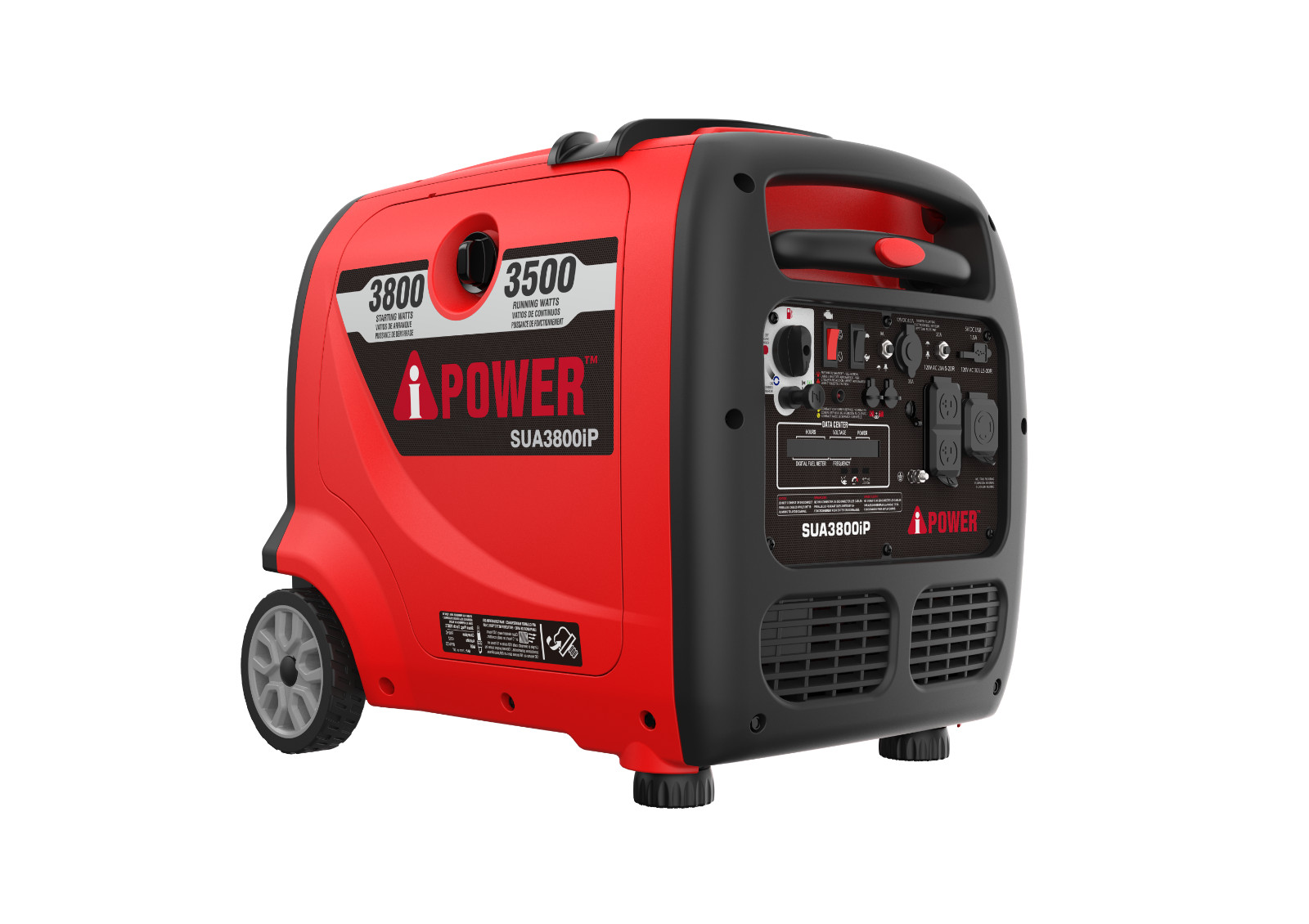A-iPower 3800W Gas Powered Portable Inverter Generator w/ CO Sensor